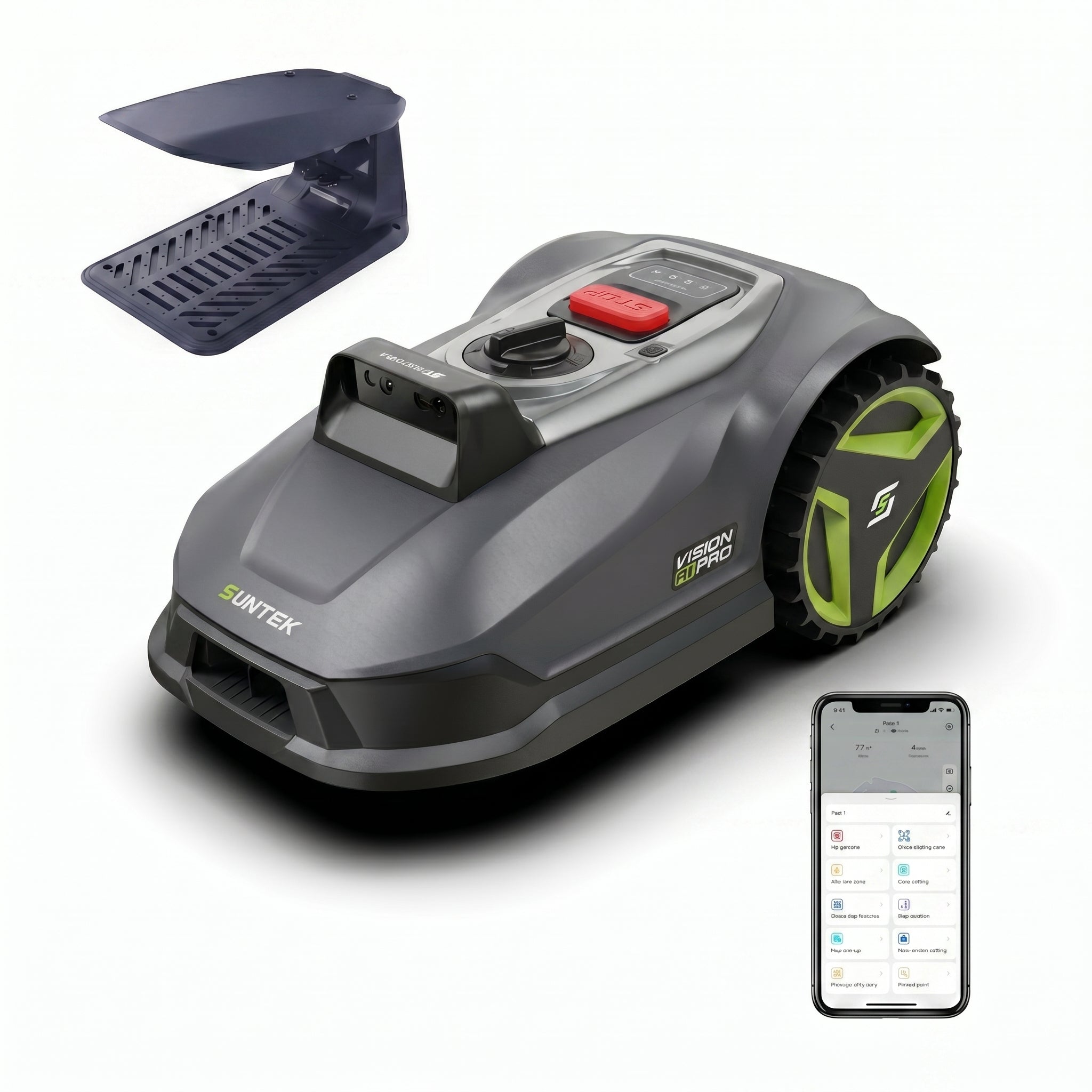 SUNTEK SRM4050 VISION AI PRO Cordless Robotic Mower For 500 m² - SUNTEK