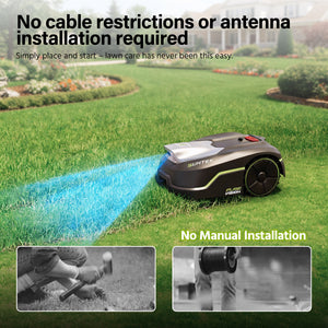 SUNTEK SRM2025 AI Pure Vision Wireless Robotic Mower, AI Vision, Max 250 m² - SUNTEK