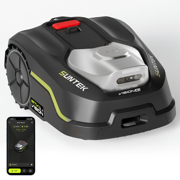 SUNTEK SRM3150 RTK+ AI Stereo Vision Vision Wireless Robotic Mower, for 1/3 Acres