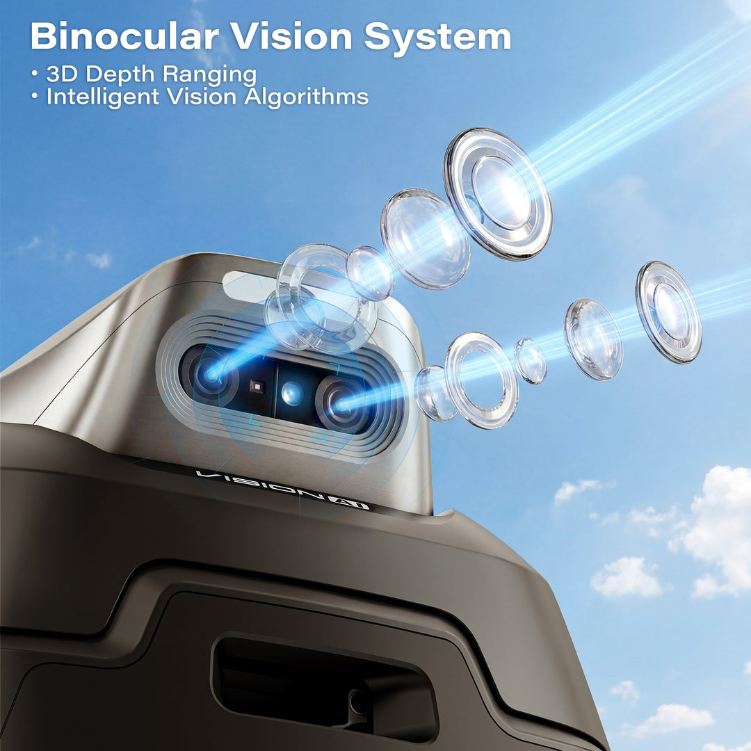 SUNTEK SRM3080 RTK+ AI Stereo Vision Vision Wireless Robotic Mower, for 1/5 Acres