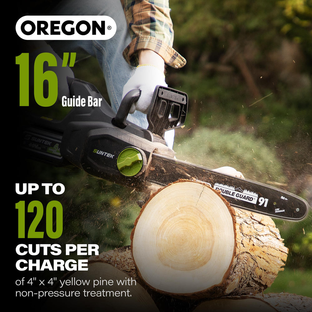 Suntek 40V 40cm Chainsaw including 4.0Ah battery and charger - SUNTEK