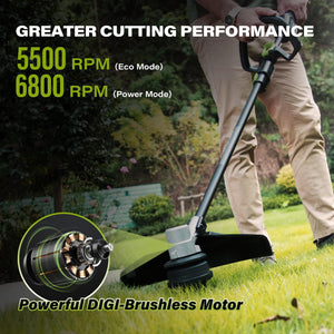 Suntek 40V 15-inch Electric String Trimmer - SUNTEK