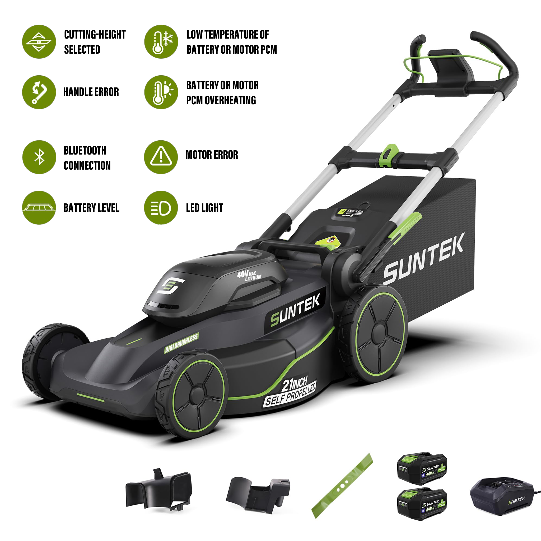 Suntek 40V 21-inch self-propelled Lawnmower - SUNTEK